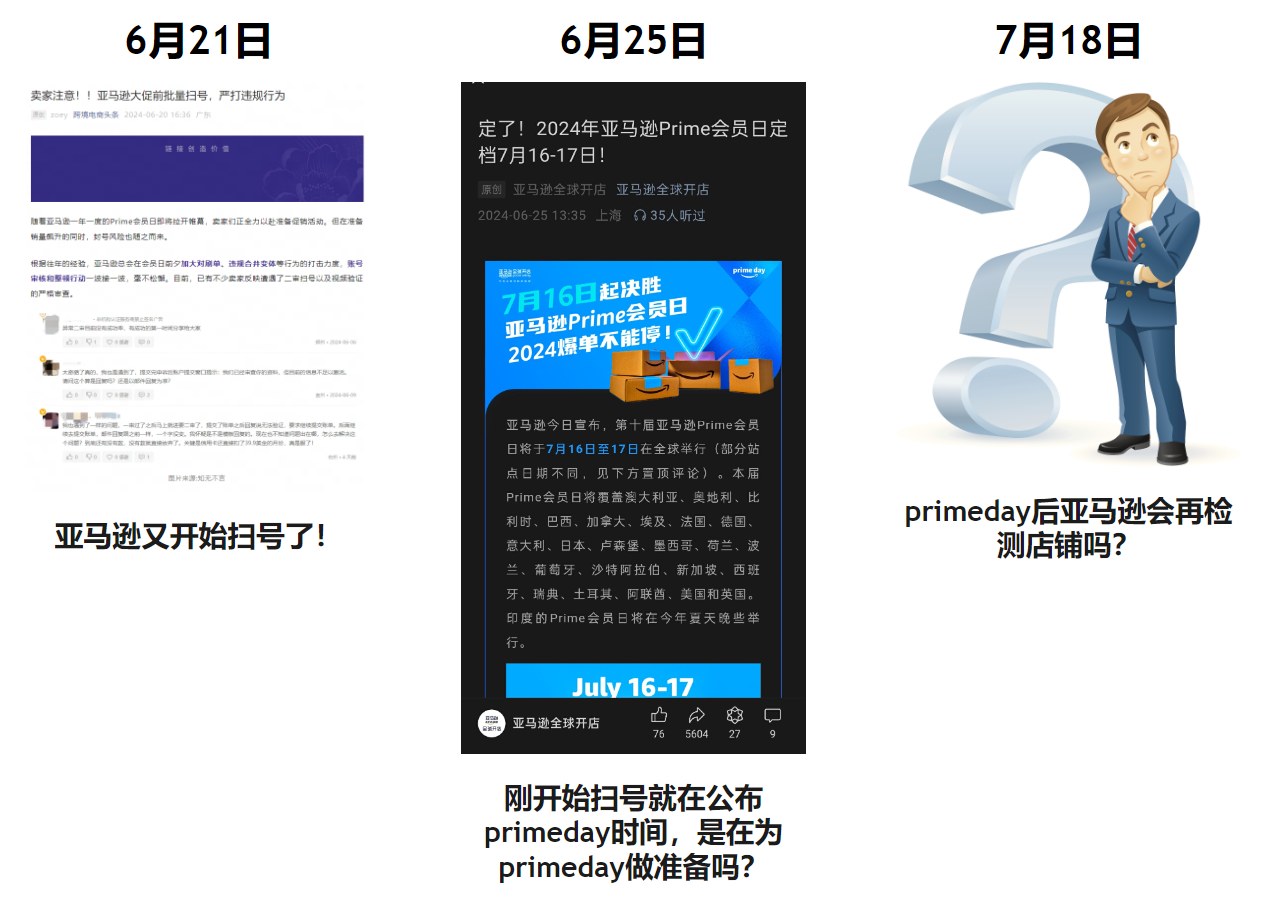 Primeday前夕亚马逊又双叒开始扫号了
